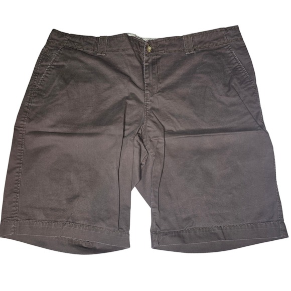 Old Navy Pants - Old Navy Women's Brown Low Rise Cotton Blend Chino Shorts Size 16